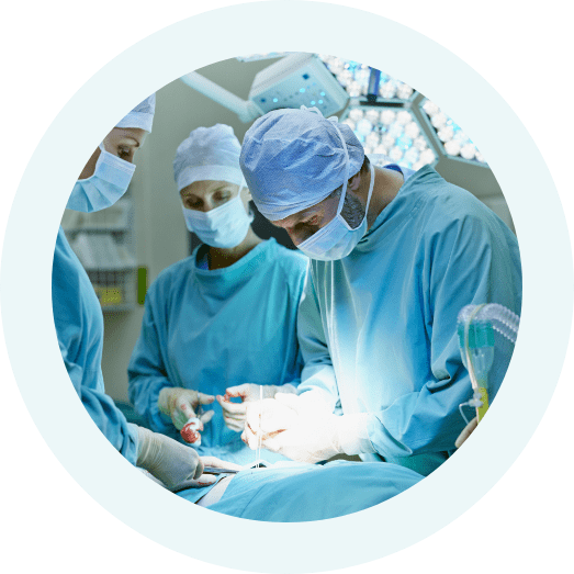 Doctors performing ongoing medical treatment