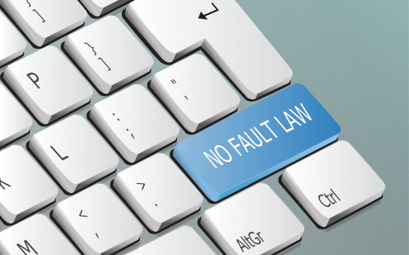no fault law written on the keyboard button